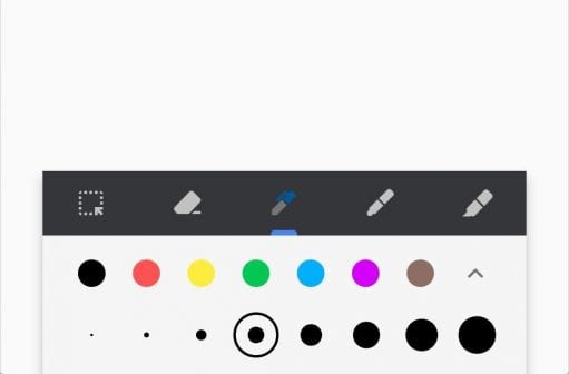 Google Keepのペンの太さ、色を変更