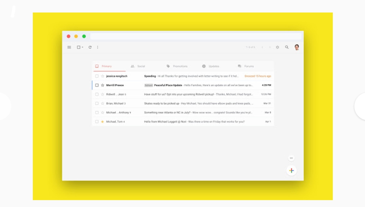 「Simplify Gmail」Gmailの表示をシンプルする拡張機能