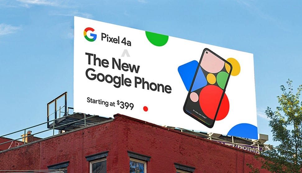 Pixel 4aの流出したプロモーション広告の画像
